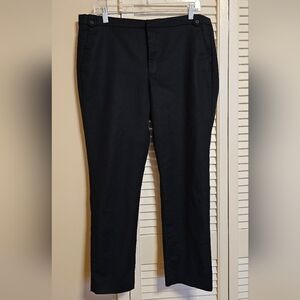 Woman Zara Black Crop skinny trousers.Sz.12   V-G